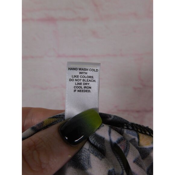 Cato Woman 18/20W Boho Tribal Print Tunic Top Long Sleeve Tie Neck - Picture 12 of 12